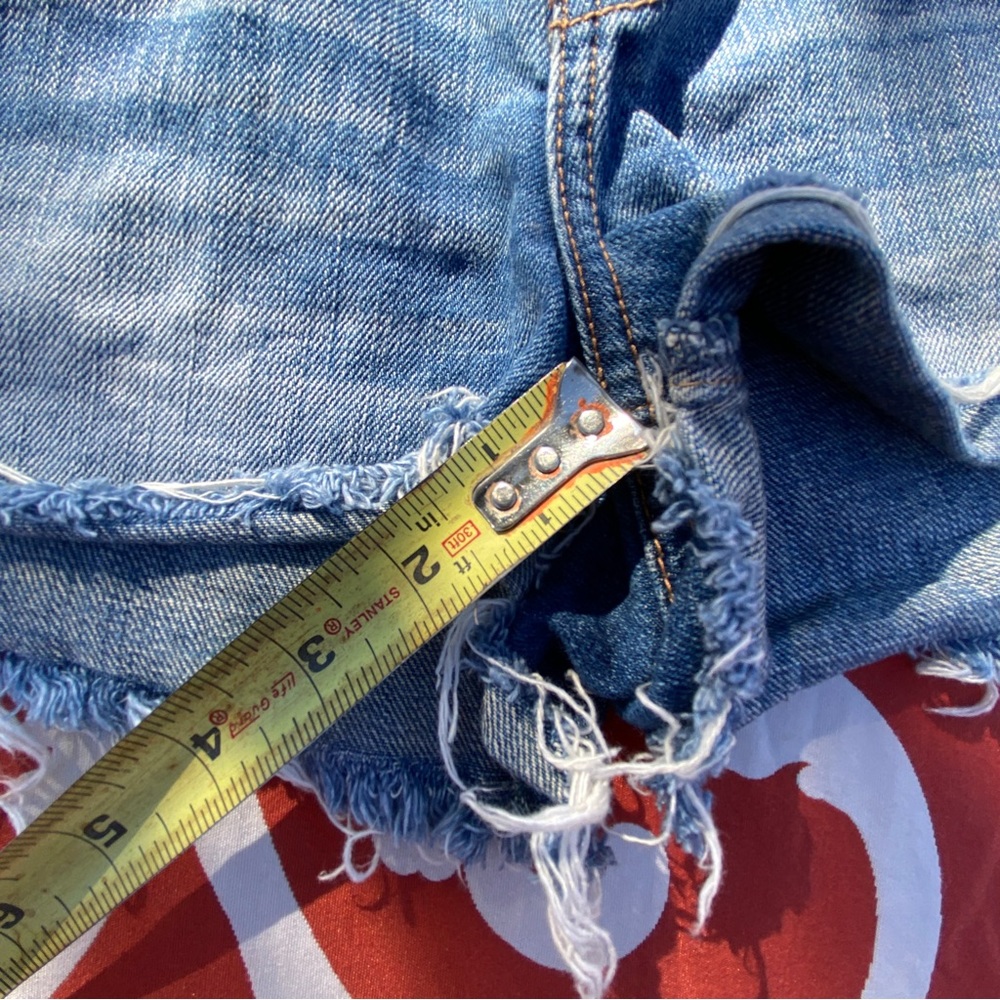 Abercrombie Cutoff Denim Jean Shorts size 2 26 - Picture 3 of 6